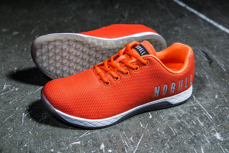 Orange Nobull Bright Orange Men's Trainers | CA W1244N